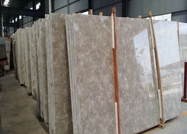 رمادي فاتح بلاط الرخام الطبيعي 300 * 300 * 18mm / حجم حسب الطلب