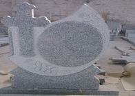 رمادي غرانيت التذكارية شواهد القبور فوق سطح 90 درجة مصقول